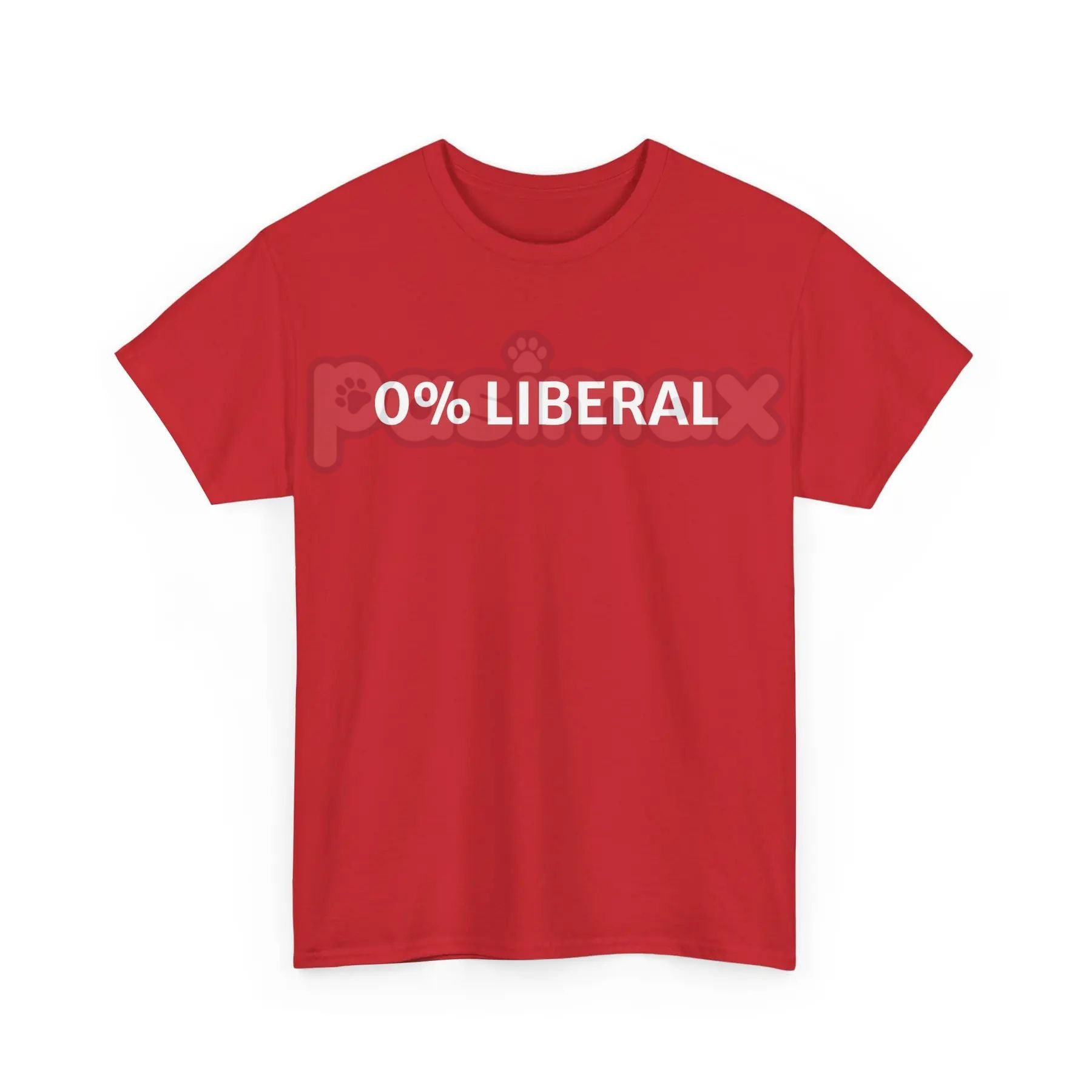 "0 Percent Lib" T-shirt - Funny Political Graphic Tee, Halloween Humor Gift Idea, Conservative Statement Shirt
