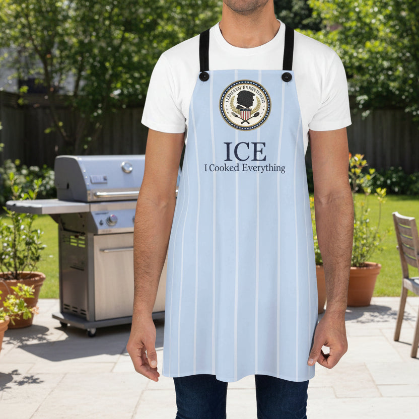 ICE — I Cooked Everything Apron | Political Parody Kitchen Apron