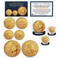 (P-MINT) 1776–2026 Semiquincentennial Liberty 3-Coin Set 24KT Gold Plated – USA 250th Collector's Edition