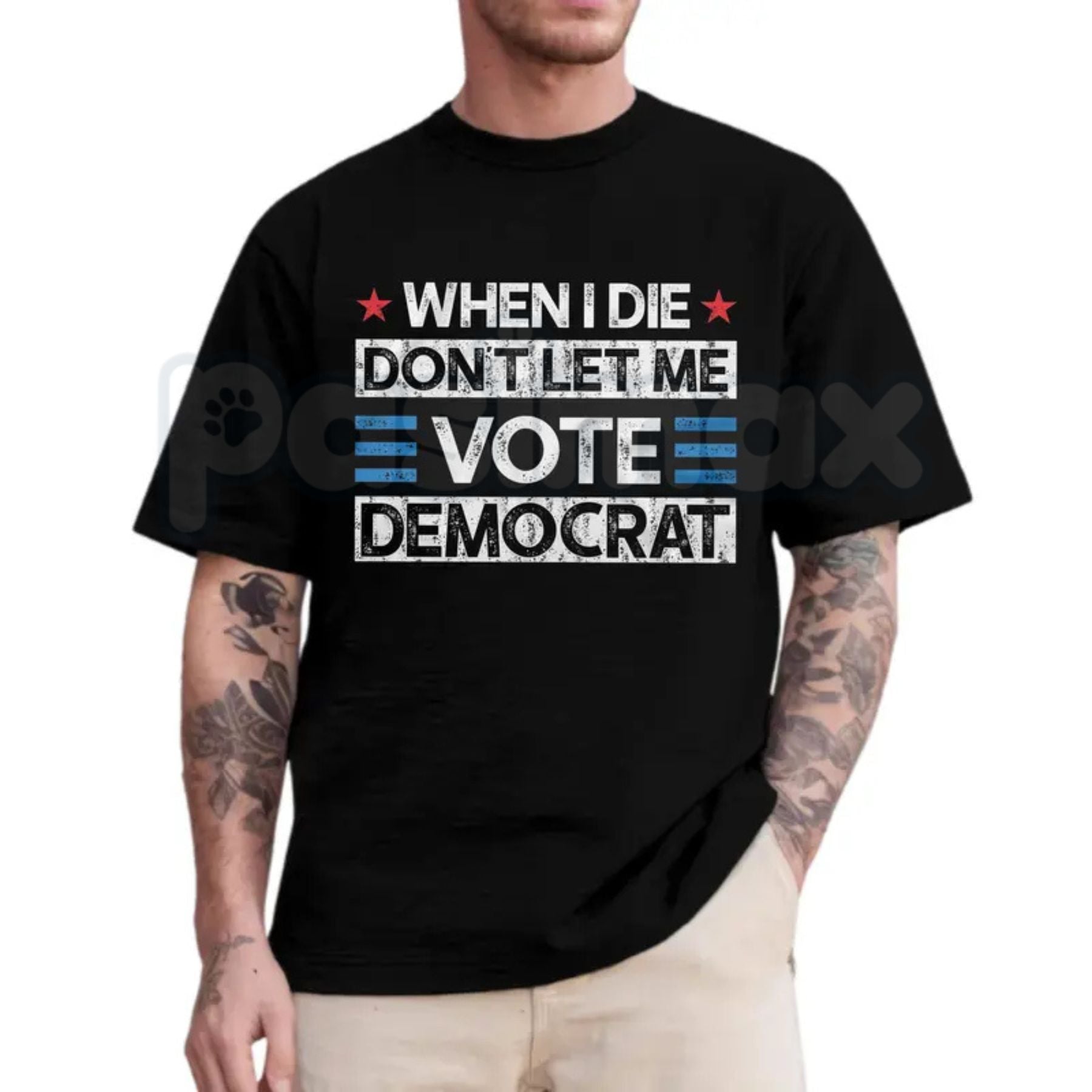"Don't Let Me Vote Democrat" Funny Political T-Shirt – Sarcastic Republican Voter Graphic Tee, Premium 100% Cotton Conservative Humor Top, Soft Lived-In Heavyweight Election Year Statement Shirt, Made in USA