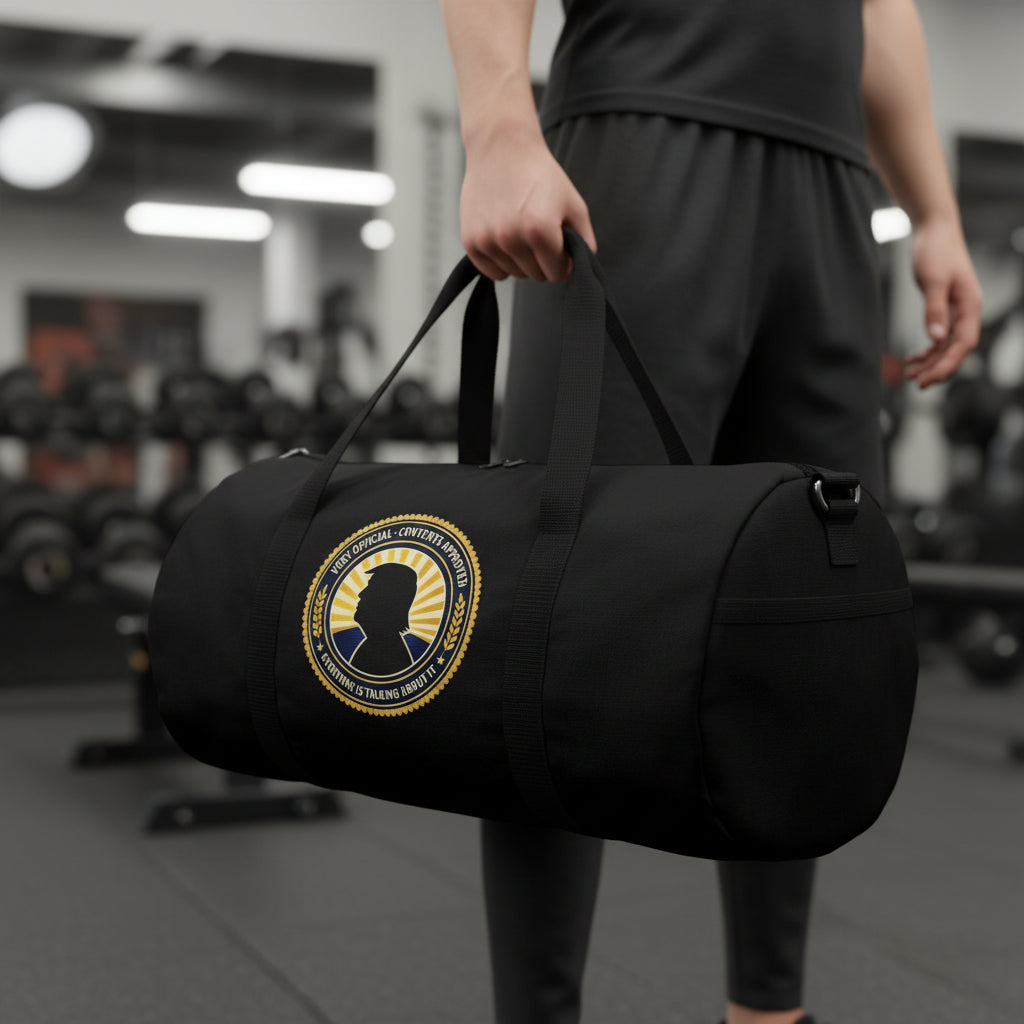 Very Official Contents Approved Duffel Bag | Political Parody Travel Bag