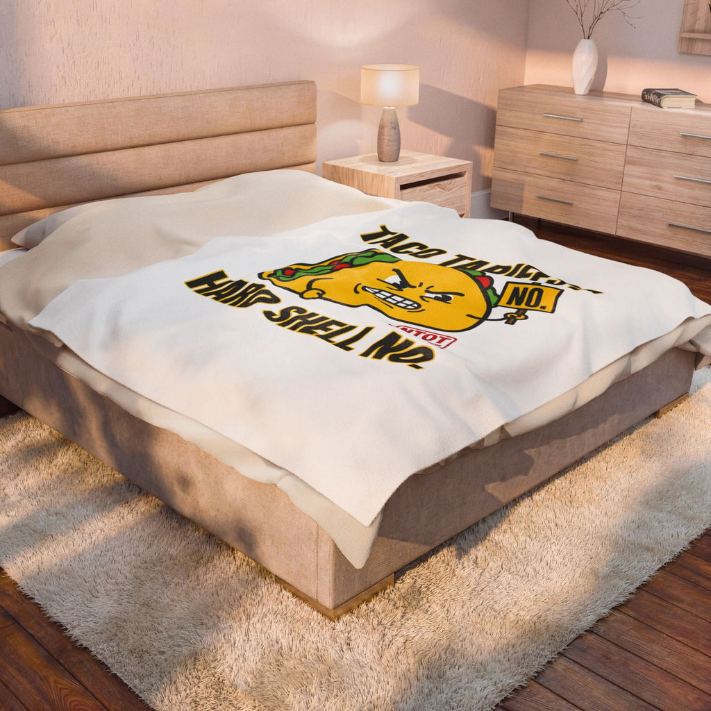 Taco Tariffs? Hard Shell No. Blanket | political taco meme, protest typography