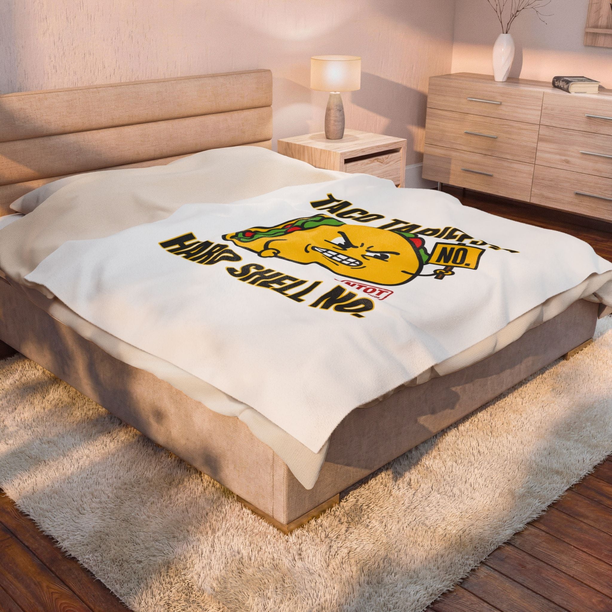 Taco Tariffs? Hard Shell No. Blanket | political taco meme, protest typography