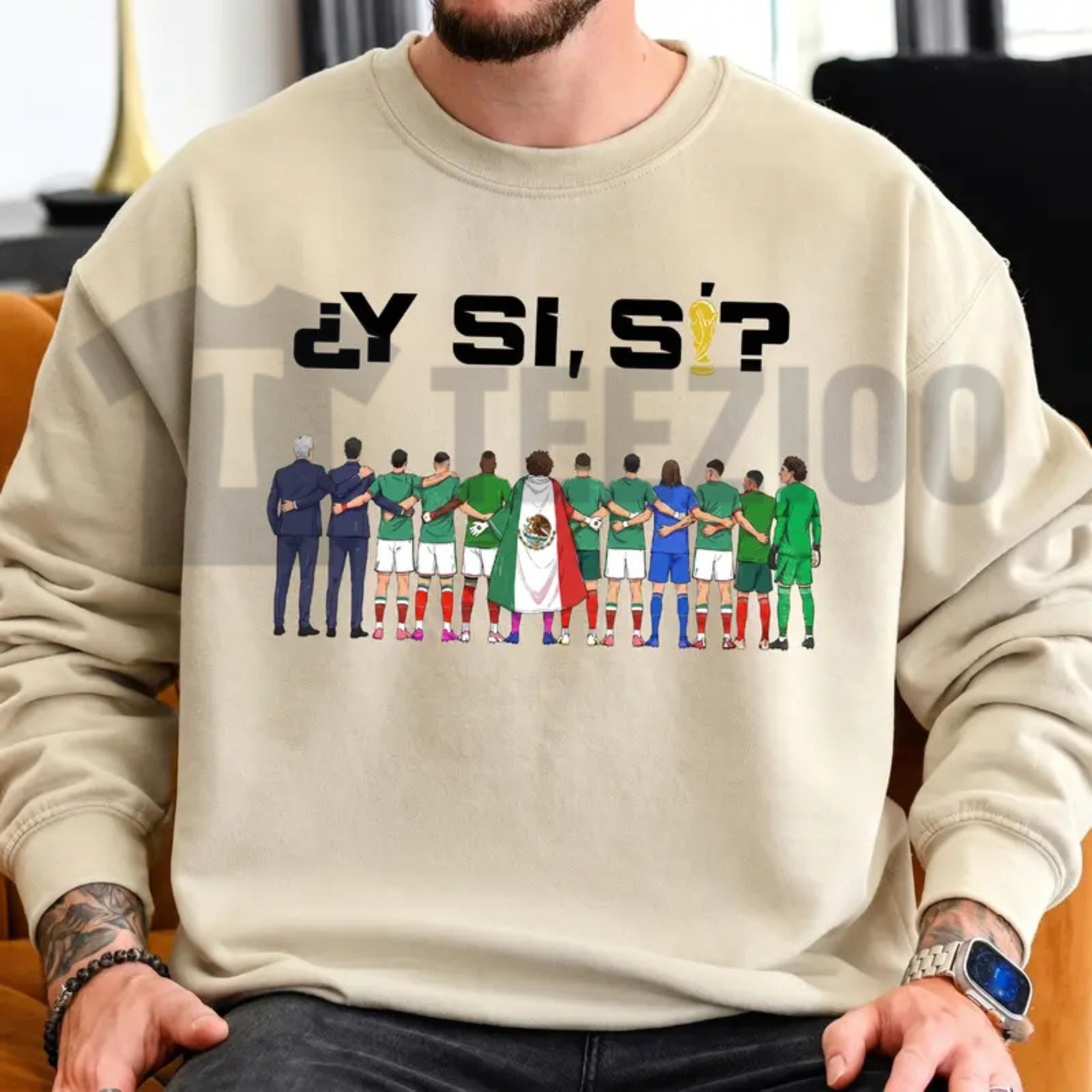 "Y Si Si A Huevo Que Si" Soccer Team Sweatshirt - Mexican Football Urban Streetwear