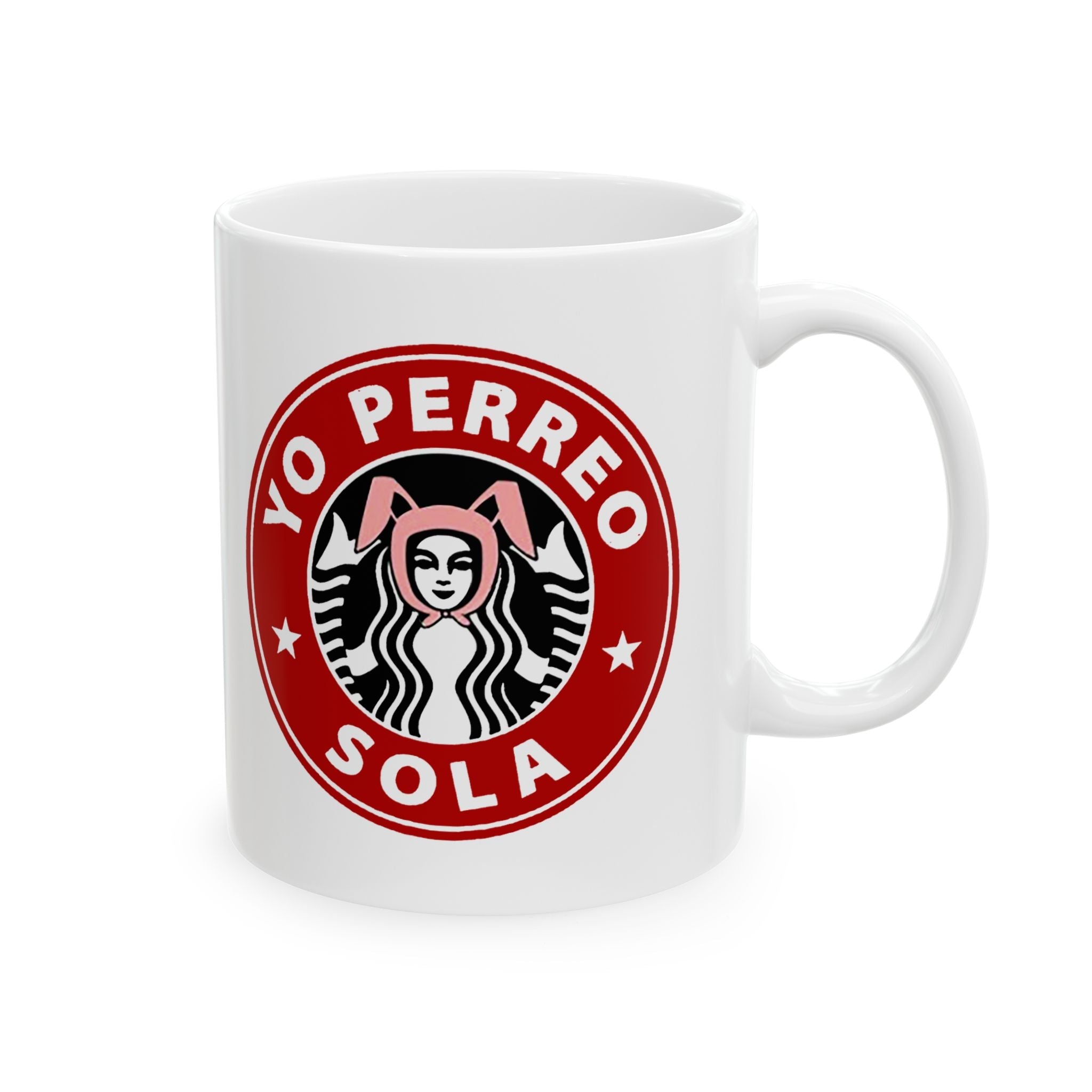 Yo Perreo Sola Coffee Mug | Bunny Lyric, Viral Funny Latino Products | 11 or 15 Ounces