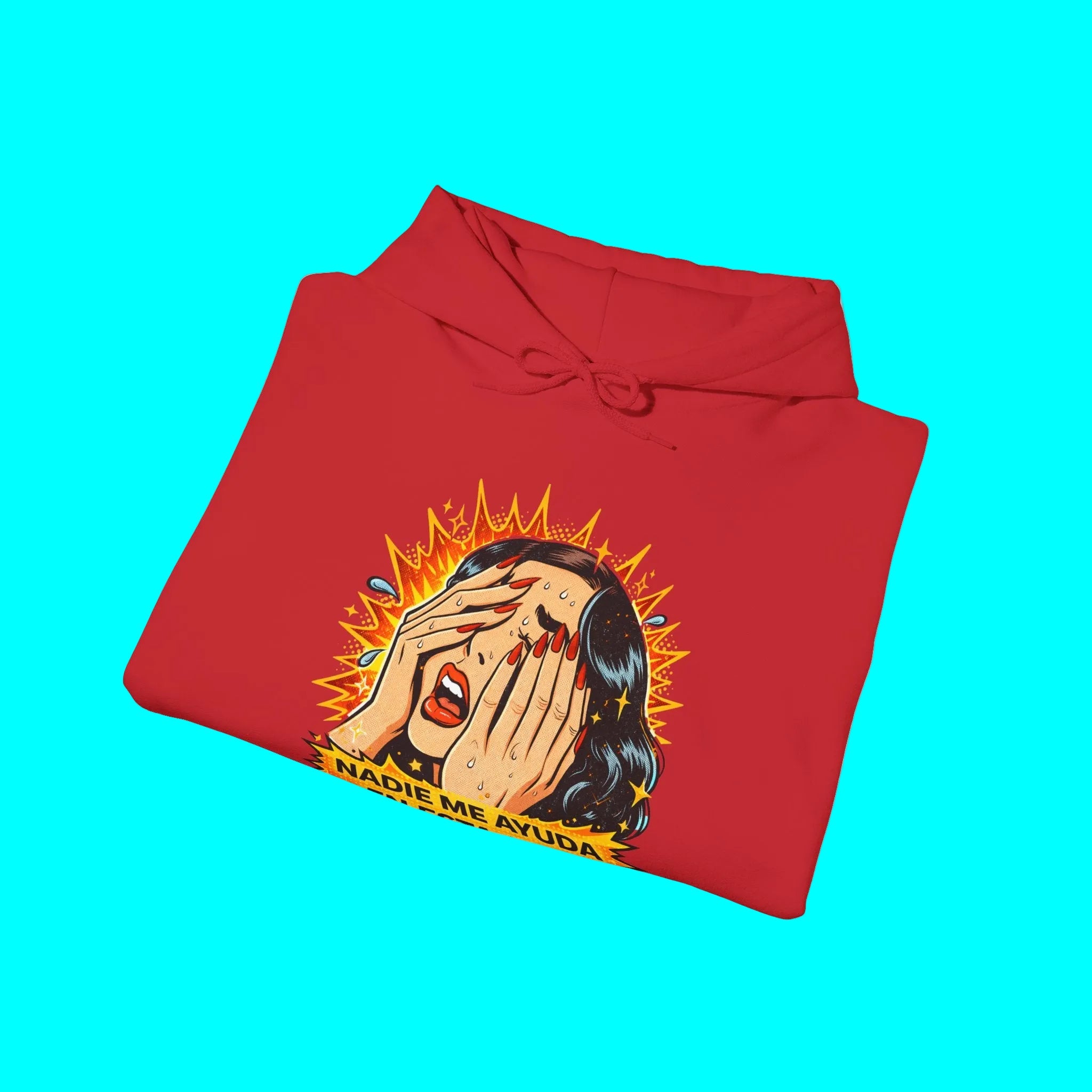 Nadie Me Ayuda En Esta Casa Telenovela Spanish Hoodie | Latina Dia de la Madre | Heavyweight Cotton