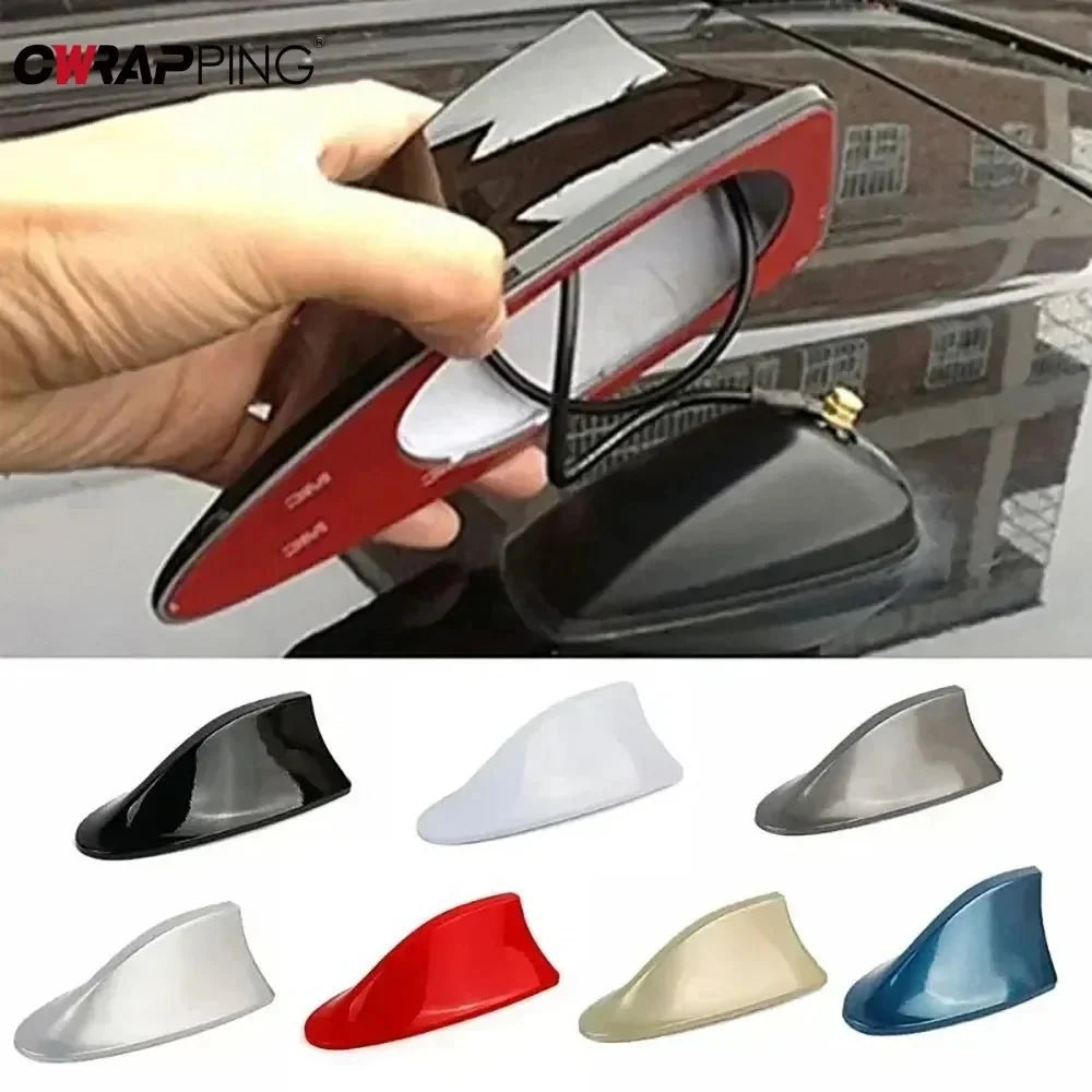 Shark Fin Car Antenna | FM/AM Signal Booster & Sporty Exterior Upgrade