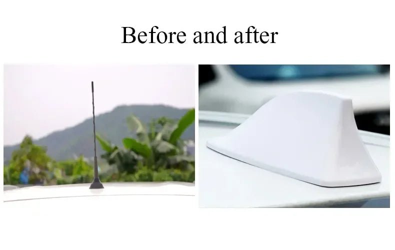 Shark Fin Car Antenna | FM/AM Signal Booster & Sporty Exterior Upgrade