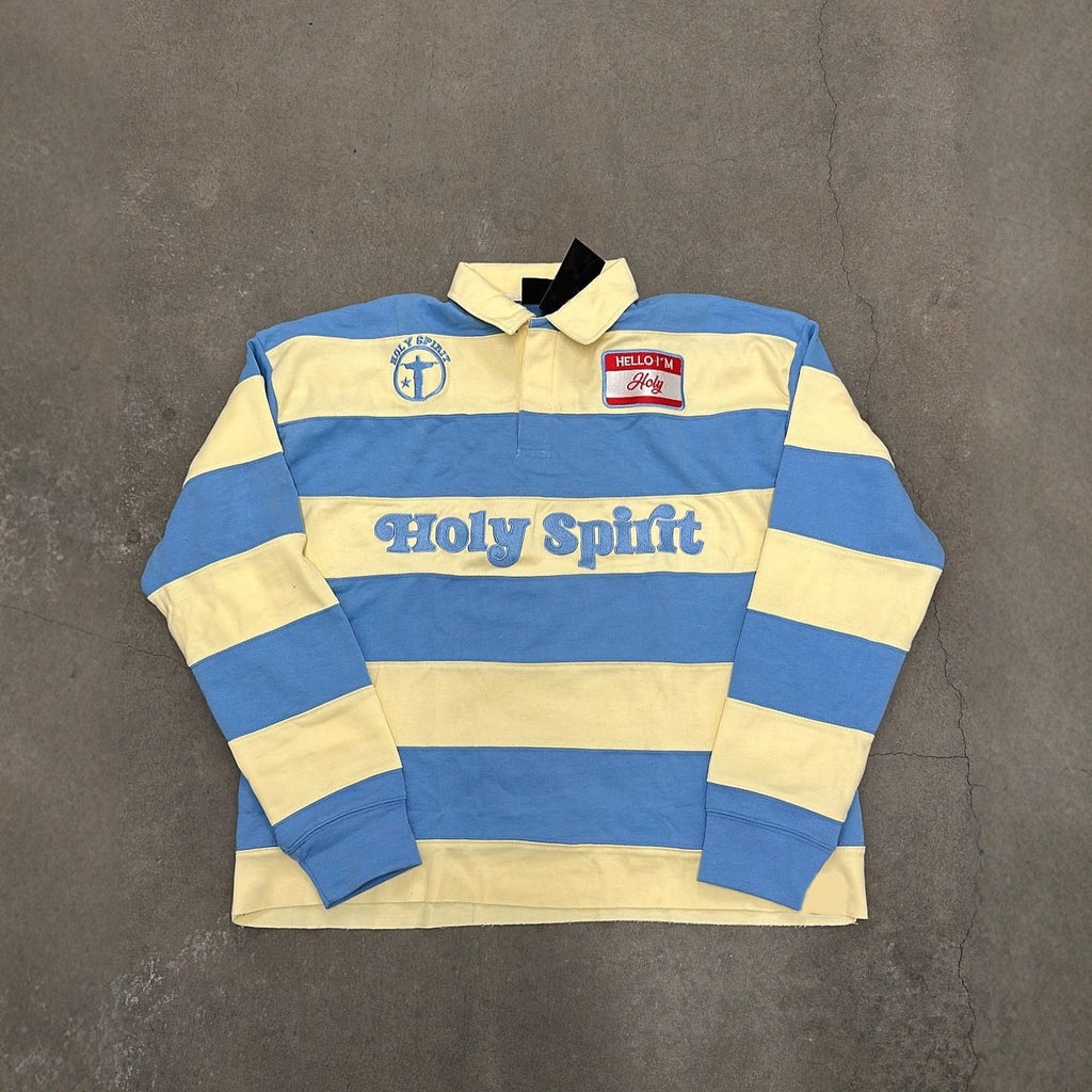 Retro Striped T-shirt With Letter Embroidery Top